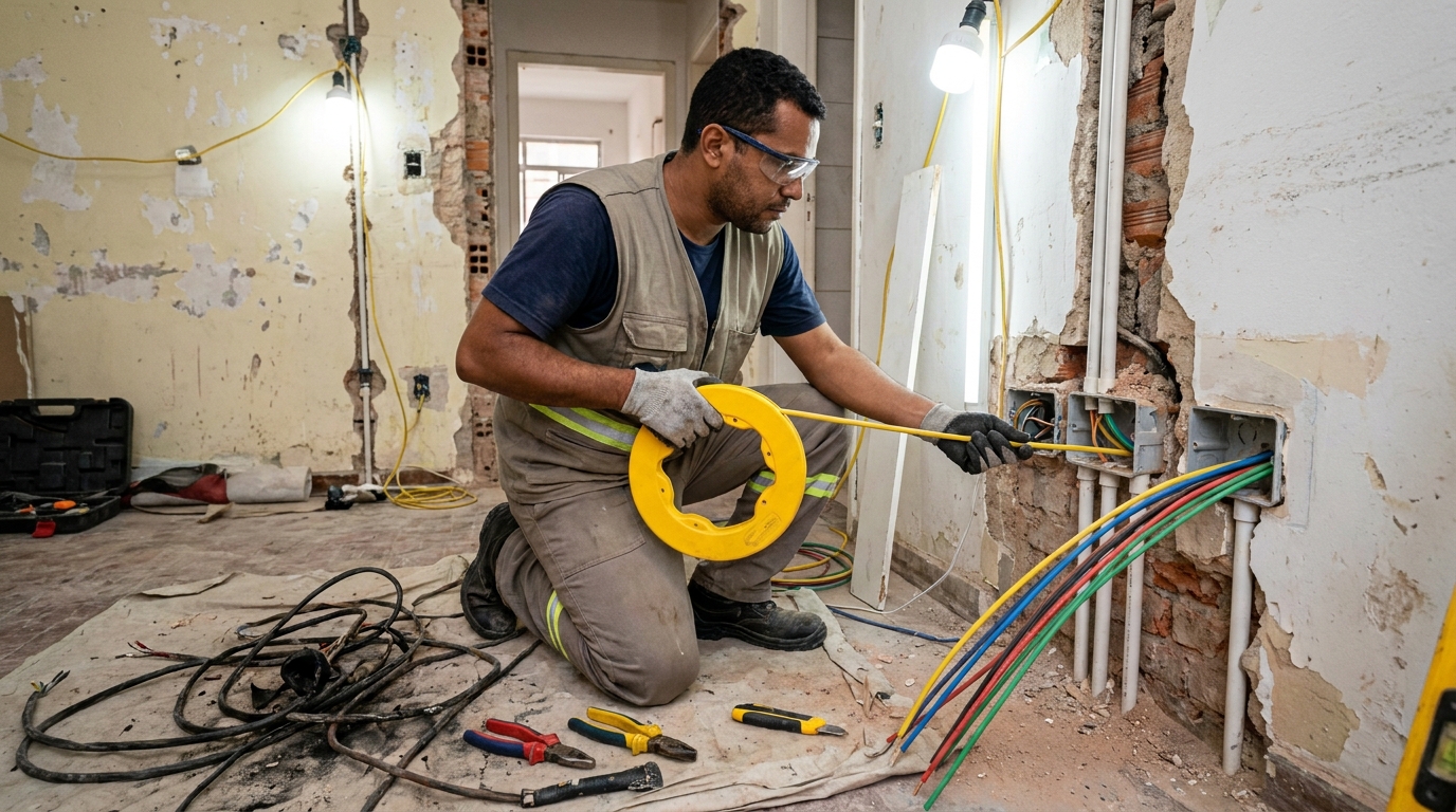 Troca de fiacao eletrica profissional em Cabo Frio‑RJ